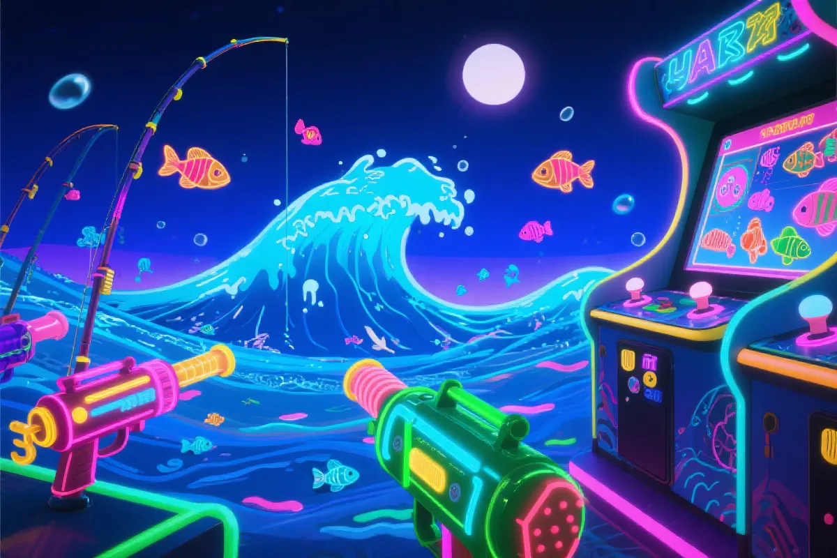 捕鱼风暴网页版试玩插画